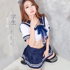 【緁希情趣】學妹甜心． 青春無敵水手服套裝三件組