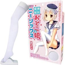 【緁希情趣】日本Tama Toys＊絶対領域おとこの娘ニーソックス ホワイト 膝上襪(白色)