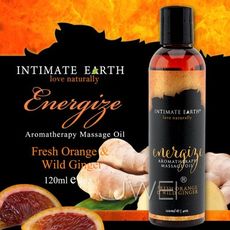 【緁希情趣】美國Intimate-Earth．Energize 芳香按摩油-鮮橙野薑(120ml)