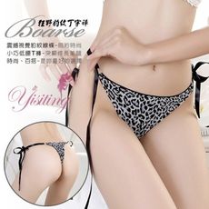 【緁希情趣】《Yisiting》夢魅時分！豹紋環扣繫帶T字褲﹝B﹞