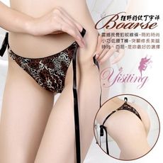 【緁希情趣】《Yisiting》夢魅時分！豹紋環扣繫帶T字褲﹝C﹞