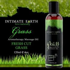 【緁希情趣】美國Intimate-Earth．Grass 芳香按摩油-青青牧草(120ml)
