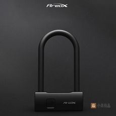 智能指紋U型鎖 AreoX 小米有品 大鎖 防水 防鏽 Type-C USB充電 現貨