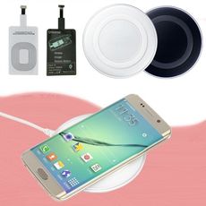 手機無線充電套裝 附贈無線接收器 QI 無線充電器 手機座充 蘋果 安卓 系統
