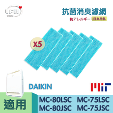 【抗菌防敏濾網 5入組】適用 DAIKIN 大金 MC75LSC MC809SC MC80LSC