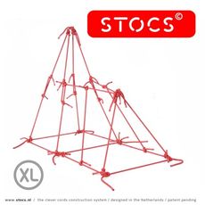 【荷蘭 STOCS】 荷蘭專利建構繩結組25支裝 紅色 -XL號