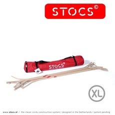 【荷蘭 STOCS】 荷蘭專利建構繩結組25支裝 米黃色 -XL號
