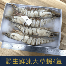 野生鮮凍大草蝦4p 實重450g±10%