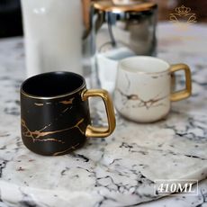 【Royal Duke皇家公爵】日光大理石紋陶瓷馬克杯(咖啡杯 杯子 水杯 杯)