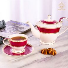 【Royal Duke皇家公爵】春暖一壺四杯骨瓷午茶組(下午茶組 茶壺 骨瓷茶壺 骨瓷 咖啡杯)