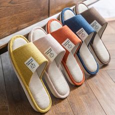 無印風四葉草居家防滑棉麻室內拖鞋M1466【AShop】
