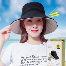 條紋款日系夏日防曬可折疊雙面漁夫帽遮陽帽M0500-2【AShop】