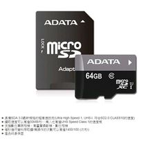 威剛 ADATA Micro SDHC Premier UHS-I U1/C10 64G 記憶卡