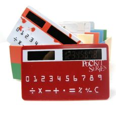 【DI345】韓版pocket 超薄太陽能名片計算機 卡片 口袋型計算器