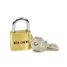 【GI228】5740鋼索銅鎖 40mm (台灣製) 銅掛鎖 行李箱鑰匙鎖 附鑰匙 鎖頭 門鎖 行李