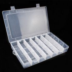 【DE476】塑膠分格盒28格 透明塑膠收納盒 美甲盒 串珠盒 可拆透明分格盒 零件盒