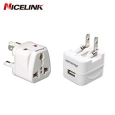 【NICELINK 】全球通用型旅行萬用轉接頭+萬國充電器超值組UA-500A-W+US-T12A