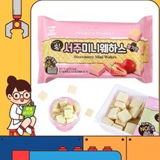 韓國 SEOJU 一口威化酥 草莓口味 70g 草莓威化餅乾 迷你威化酥 草莓餅乾 草莓夾心餅乾