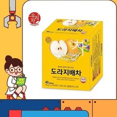 韓國 Songwon 桔梗梨茶 40入/盒 水梨茶 水梨桔梗 沖泡飲品 隨身包 桔梗梨茶 沖泡茶包