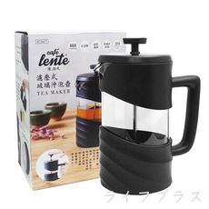 【一品川流】慢拾光/濾壓式玻璃沖泡壺-1000ml