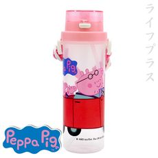 【一品川流】佩佩豬-小巧吸管水壺-500ml-粉紅色