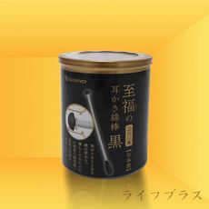 日本製SANYO黑360度耳扒+紙軸棉花棒-(100支入/罐)