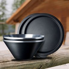 仙德曼雙層304不鏽鋼笠形湯碗-附蓋-20cm-(2入/組)混色銷售隨機出貨