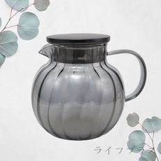 黑色元素鍍鈦波紋耐熱玻璃壺-1200ml