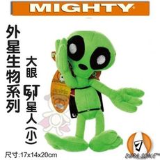 美國Mighty-外星生物系列-大眼ET外星人(小)可浮水可機洗超耐咬 狗玩具