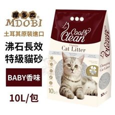 MDOBI摩多比 沛緹麥司 沸石長效特級 baby香味貓砂 10L/包 有效清除異味、凝結不易鬆散