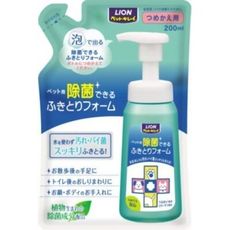 日本LION獅王LION除菌能清潔泡劑補充包200ML