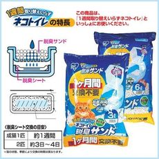 48小時出貨【5包組】日本IRIS一週間除臭抗菌貓砂 球型貓砂6L(TIA-6L)