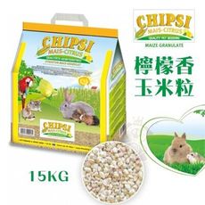 德國JRS CHIPSI 檸檬香玉米粒木屑砂 15KG．天然玉米．不易沾黏．小動物專用