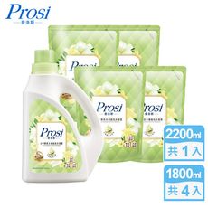 【Prosi普洛斯】室內晾曬香水濃縮洗衣凝露(BKC專利消臭緩釋配方)1入+4包
