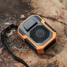 【台灣現貨】掛腰風扇 6000mah 行動電源 電量顯示螢幕 腰掛風扇 隨身風扇 行充 便攜 掛脖