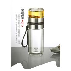 (芃芃屋)茶水分離雙層玻璃旅行杯RA-450