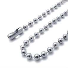 《316小舖》ac70(不鏽鋼珠鍊-珠鍊造型鍊子-鍊寬:1.5mm~3.0mm鏈鏈 珠鍊 珠鏈 珠項