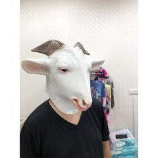 ☆派對達人☆萬聖節服裝配件/動物面具/山羊面具/山羊乳膠面具/山羊頭套