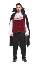 ☆派對達人☆萬聖節服裝,萬聖節道具,聖誕節,吸血鬼服裝.大人變裝服-皇家吸血伯爵