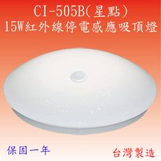 【豐爍】CI-505B  15W紅外線停電感應吸頂燈【滿2500元以上送一顆LED燈泡】
