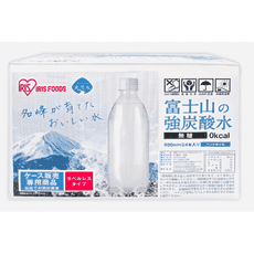 ✅現貨免運 IRIS OHYAMA 富士山強氣泡水-無標籤款(500ml X 24入)【瓶身無標籤】