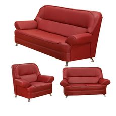 【COUCH】狄卡皮1+2+3人座皮沙發組(四色)