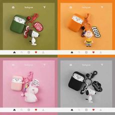[現貨24h出] 內有多款 AIRPODS 保護套 保護殼 矽膠 簡約 便攜 可愛 卡通 ig