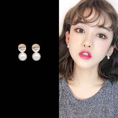Emily實拍️【台灣現貨12hr出】純銀耳環耳針耳釘耳墜垂墜可愛平價氣質韓系日系批發防過敏星球太空