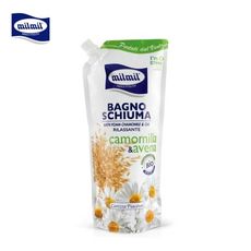 milmil 魅兒保護生態減塑系列 - bio 有機植萃滋養沐浴乳-洋甘菊&燕麥750ml