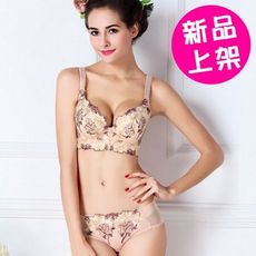 U型美背集中托高收副乳 舒適內衣套組 (A/B.C/D罩杯) 3色可選
