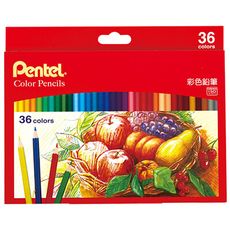 Pentel 百點 色鉛筆 36色 美術 繪畫 塗鴉 開學必備 基本款 紅紙盒