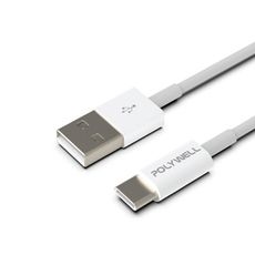 【台灣現貨】 快充線 1米 POLYWELL Type-A To Type-C USB 快充 適用安