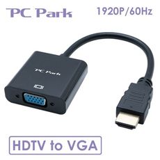 PC Park HTV-01 HDTV轉VGA轉換器 ABS金屬外殼 鍍金介面