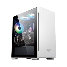 PC Park  NX200 白 遊戲機殼 M-ATX 2大3小 電腦機殼(福利品出清)